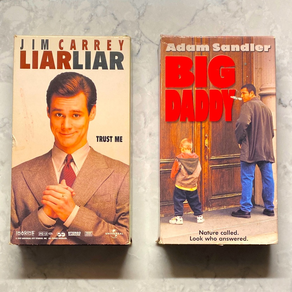 90’s Comedy VHS Set - Liar Liar & Big Daddy